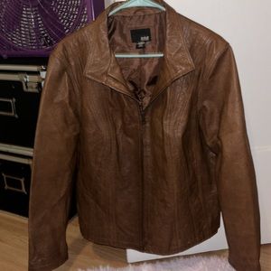 Ana Brown Pleather jacket